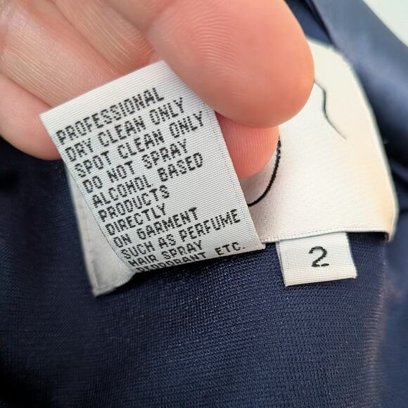 Vintage Prom Dress Maxi Gown 2 Blue Ombre Fairy Grunge 90s Y2K Satin Bead Floral - Picture 9 of 12